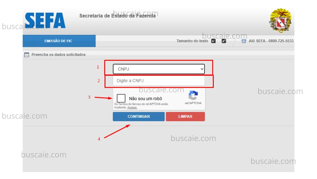 Consulta inscrição estadual Pará