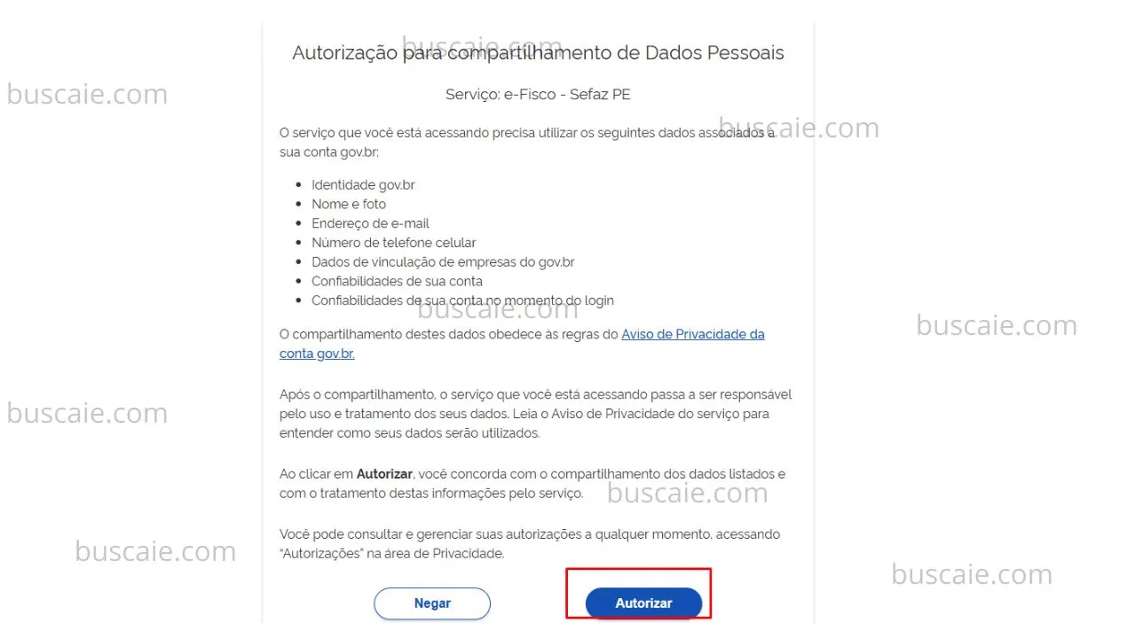 Consulta inscrição estadual Pernambuco